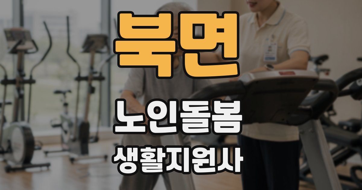 북면 노인돌봄생활지원사 자격증