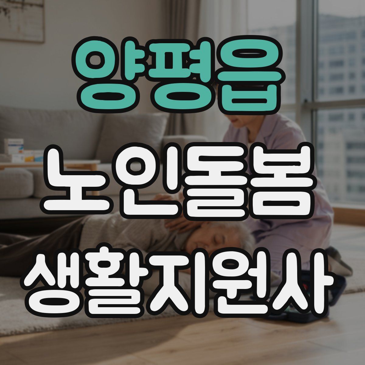 양평읍 노인돌봄생활지원사 자격증