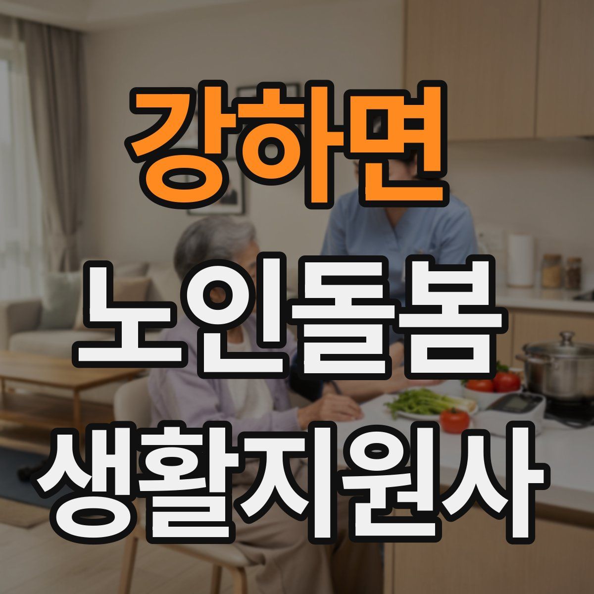 강하면 노인돌봄생활지원사 자격증