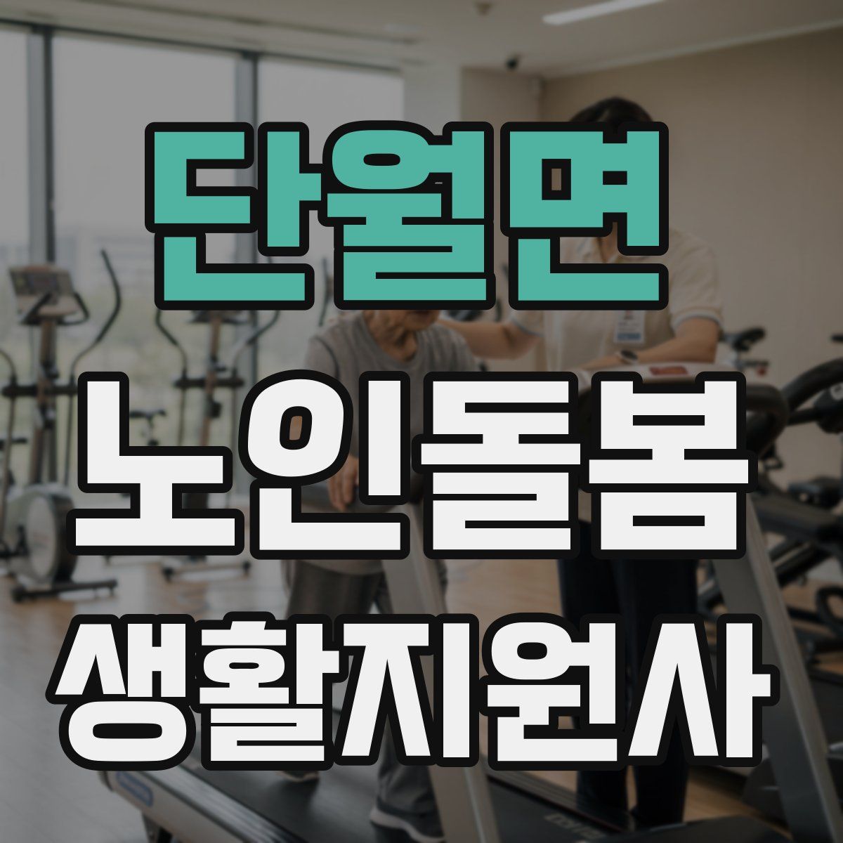 단월면 노인돌봄생활지원사 자격증