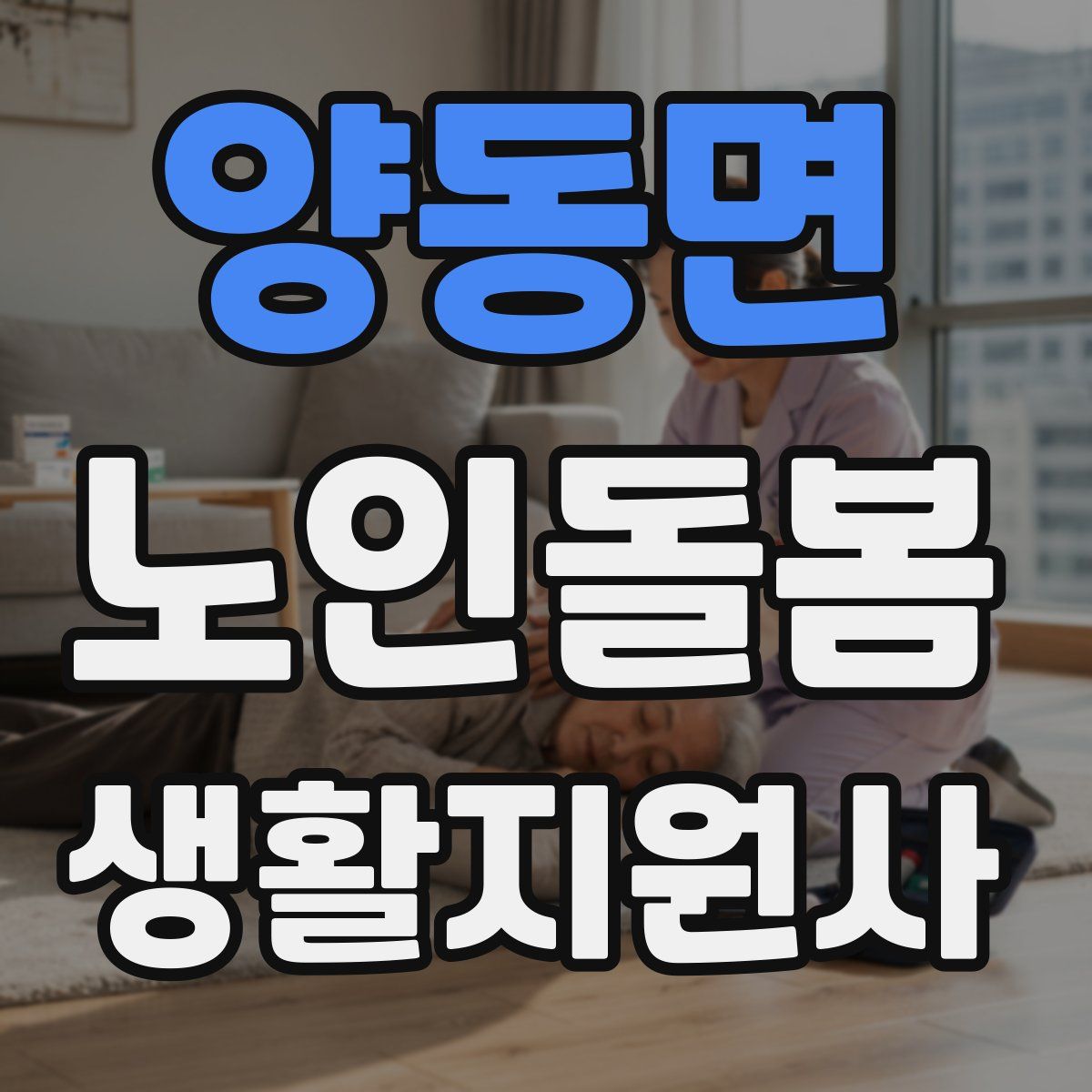 양동면 노인돌봄생활지원사 자격증