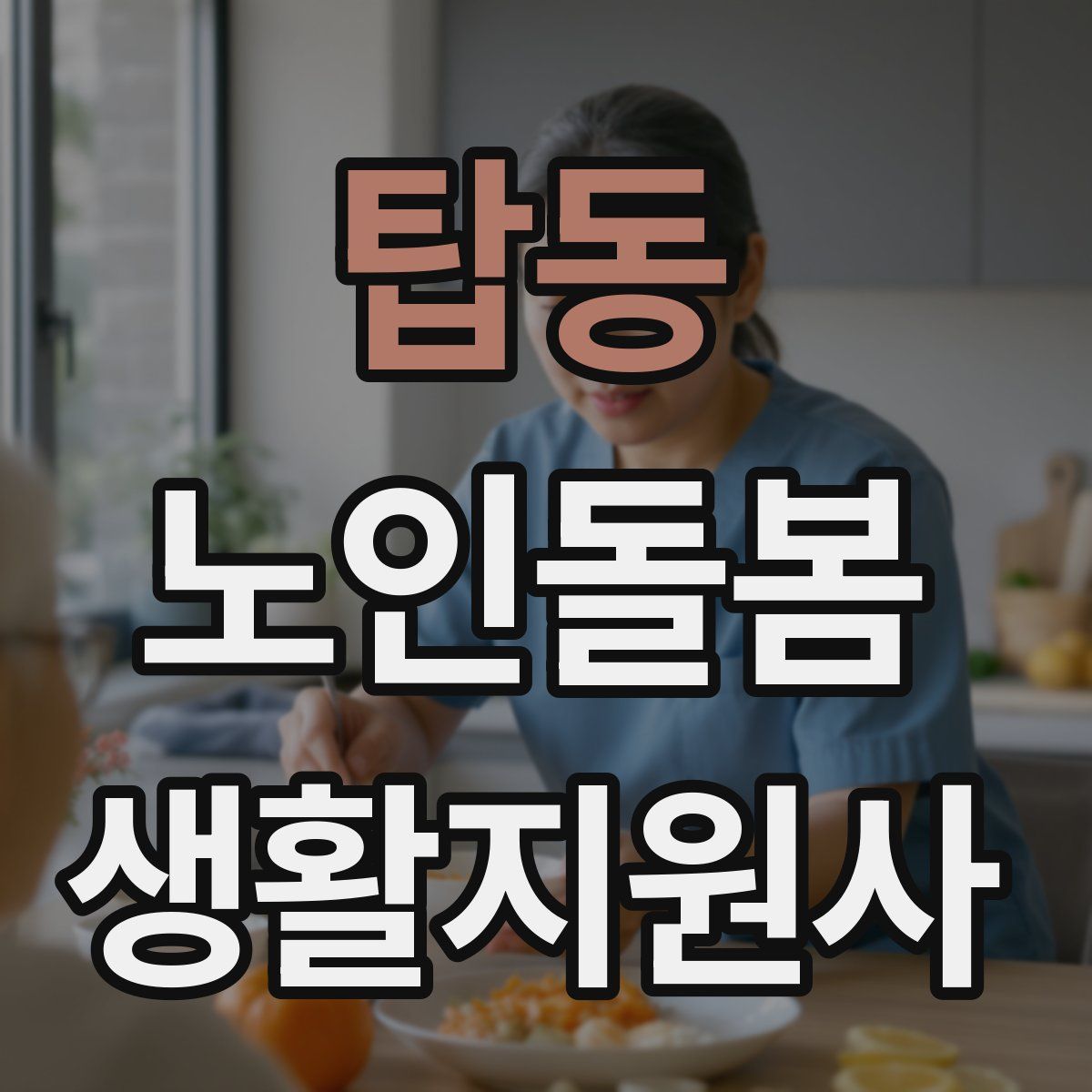 탑동 노인돌봄생활지원사 자격증