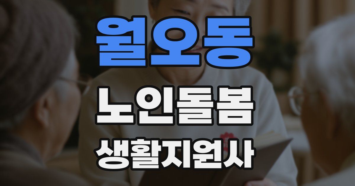 월오동 노인돌봄생활지원사 자격증