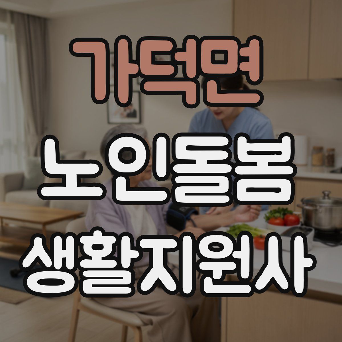 가덕면 노인돌봄생활지원사 자격증