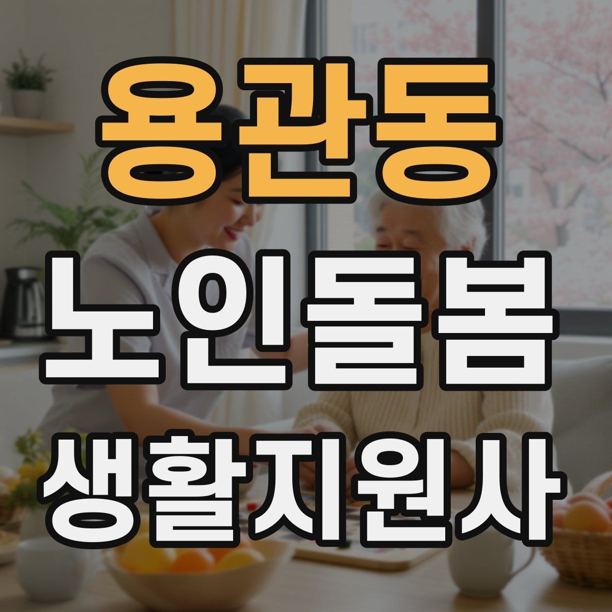용관동 노인돌봄생활지원사 자격증 간식 선택에서 주의해야 할 것