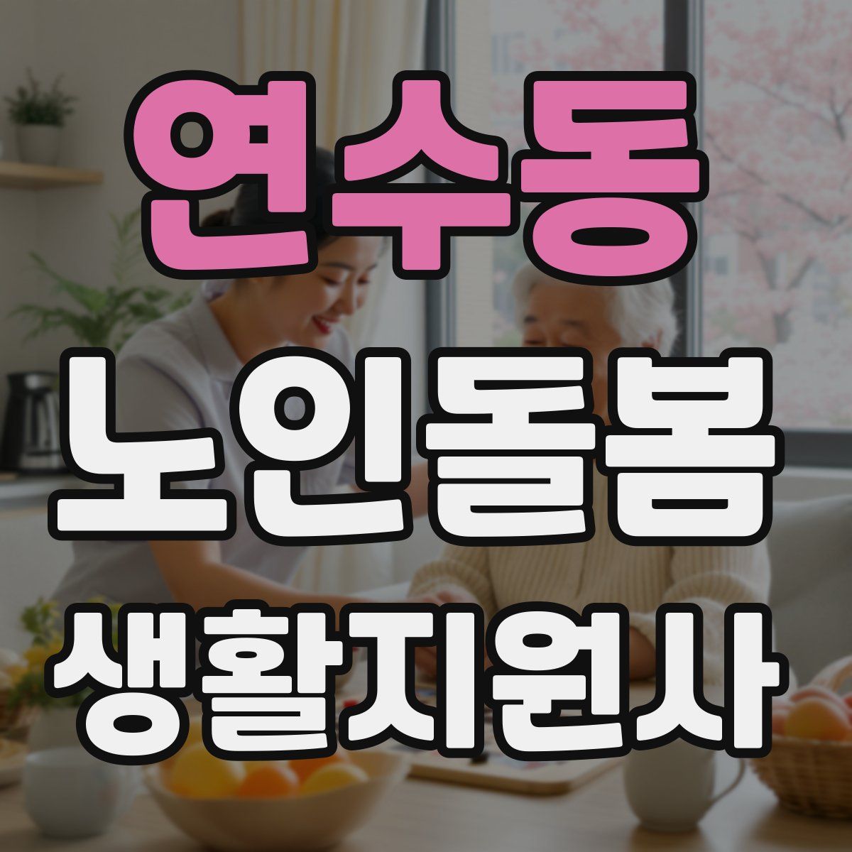 연수동 노인돌봄생활지원사 자격증