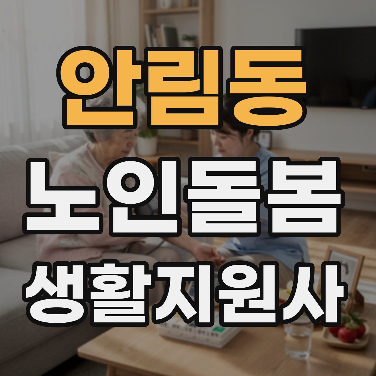 안림동 노인돌봄생활지원사 자격증
