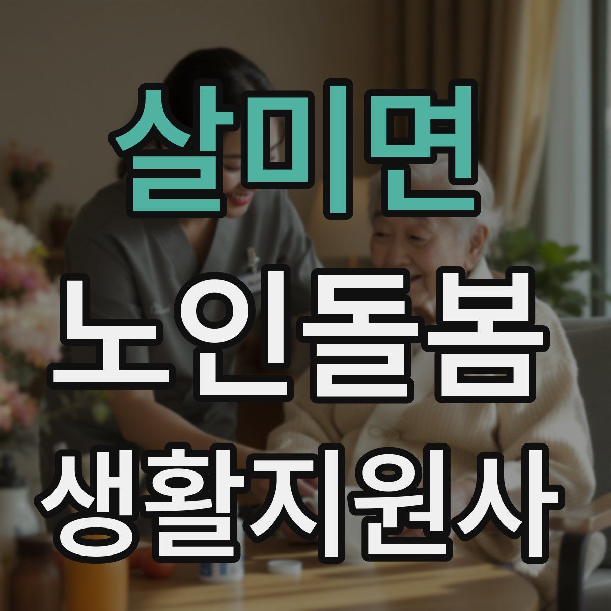 살미면 노인돌봄생활지원사 자격증