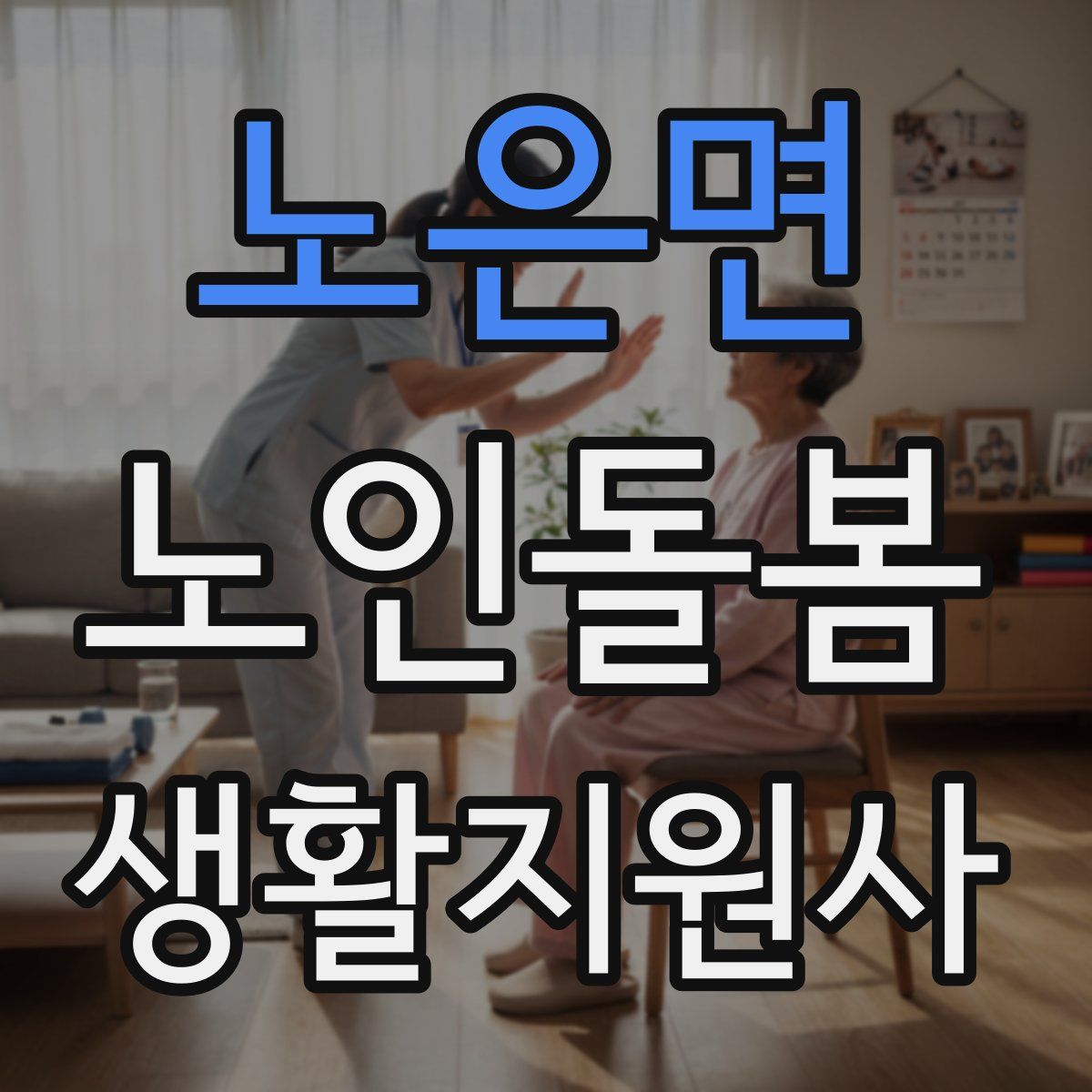 노은면 노인돌봄생활지원사 자격증