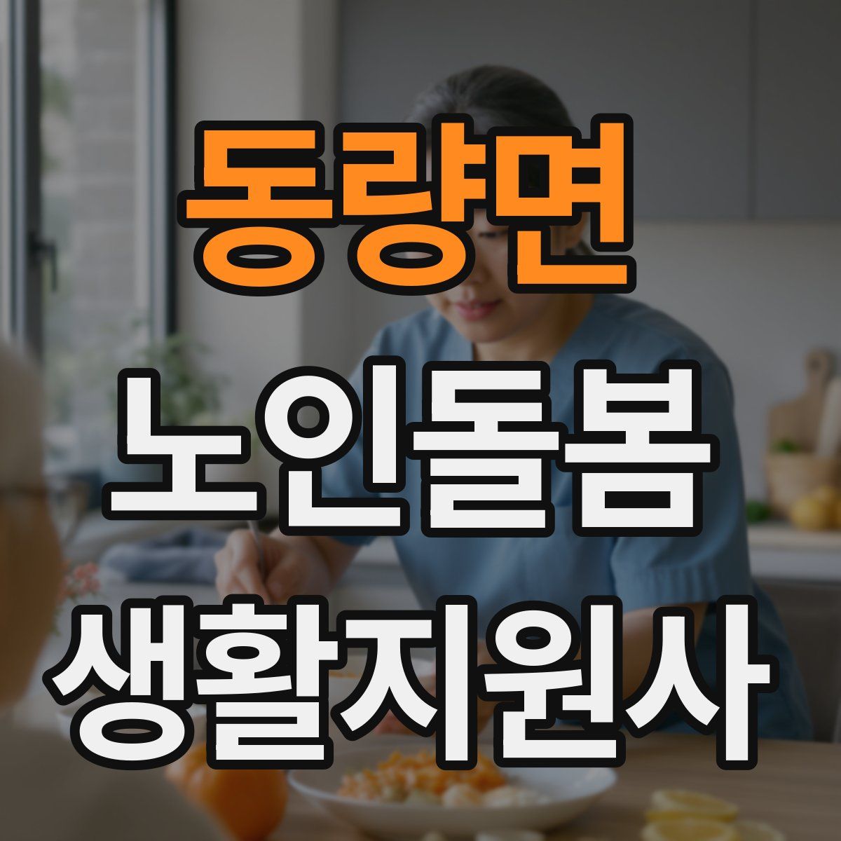 동량면 노인돌봄생활지원사 자격증