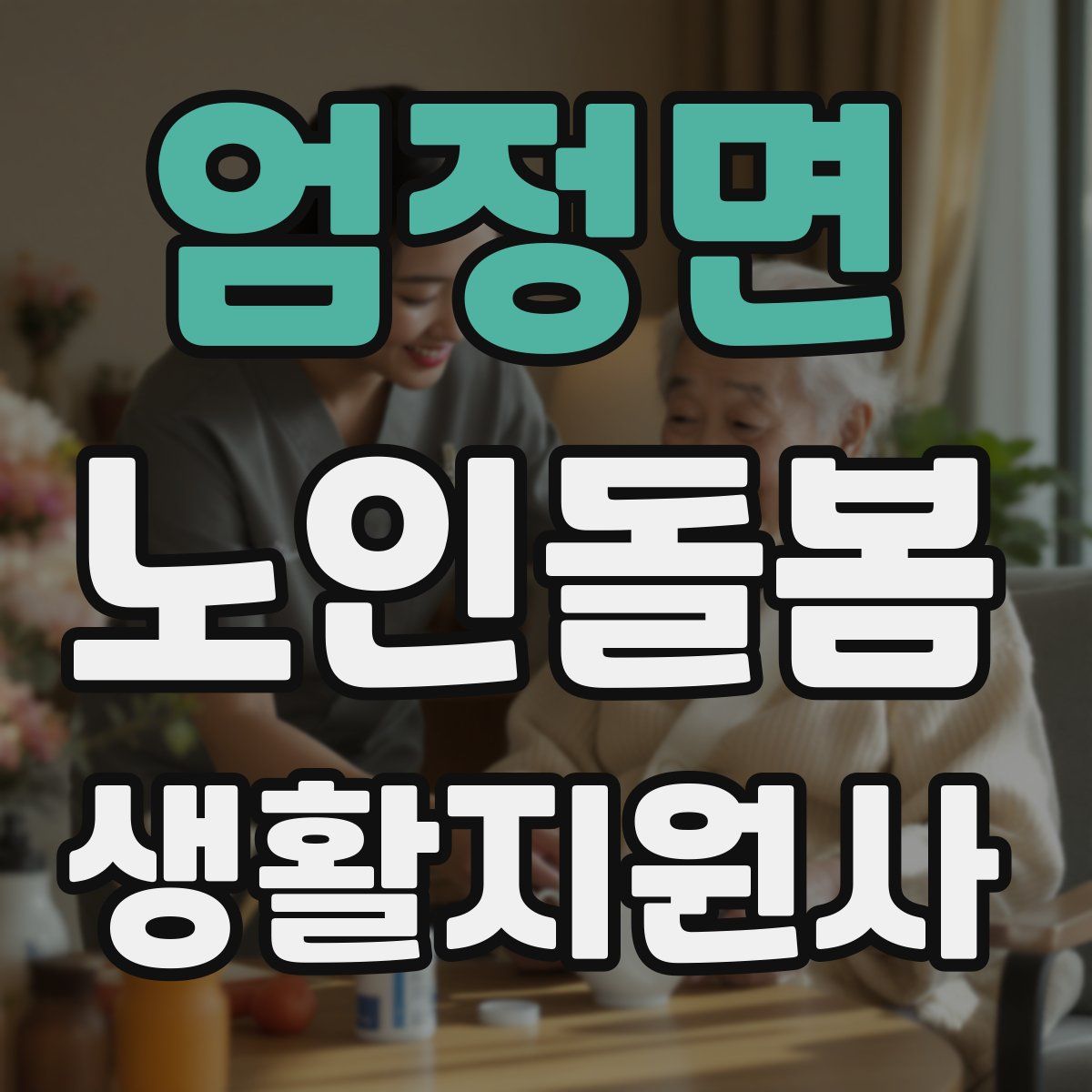 엄정면 노인돌봄생활지원사 자격증