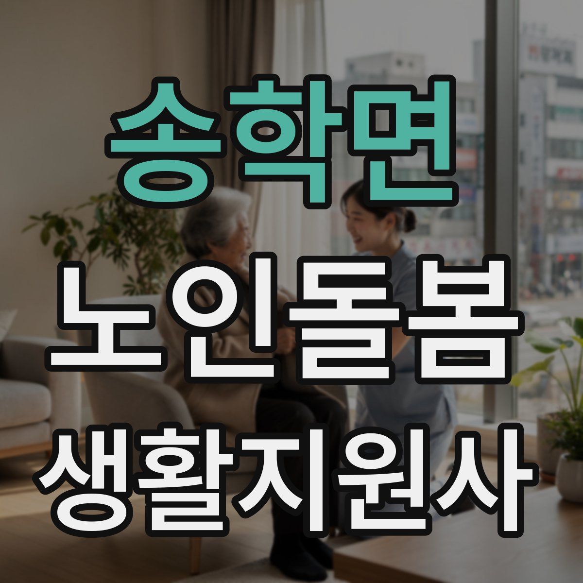 송학면 노인돌봄생활지원사 자격증