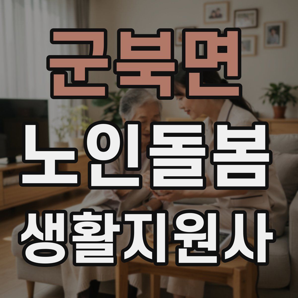 군북면 노인돌봄생활지원사 자격증