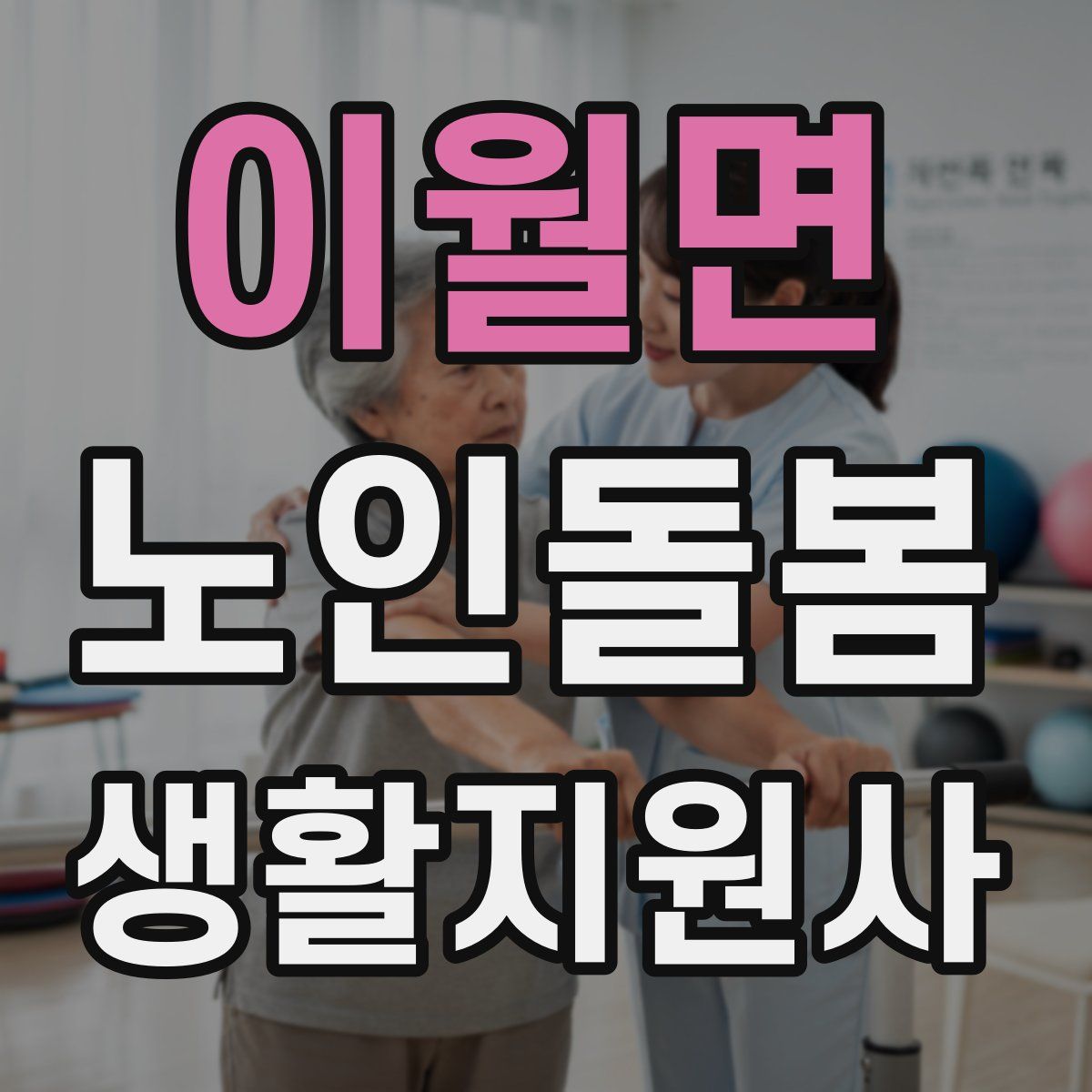 이월면 노인돌봄생활지원사 자격증