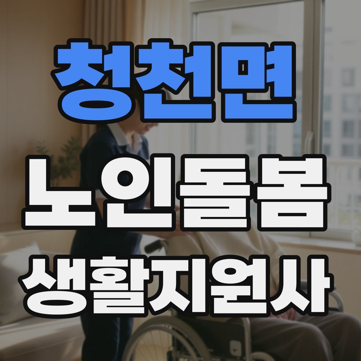 청천면 노인돌봄생활지원사 자격증