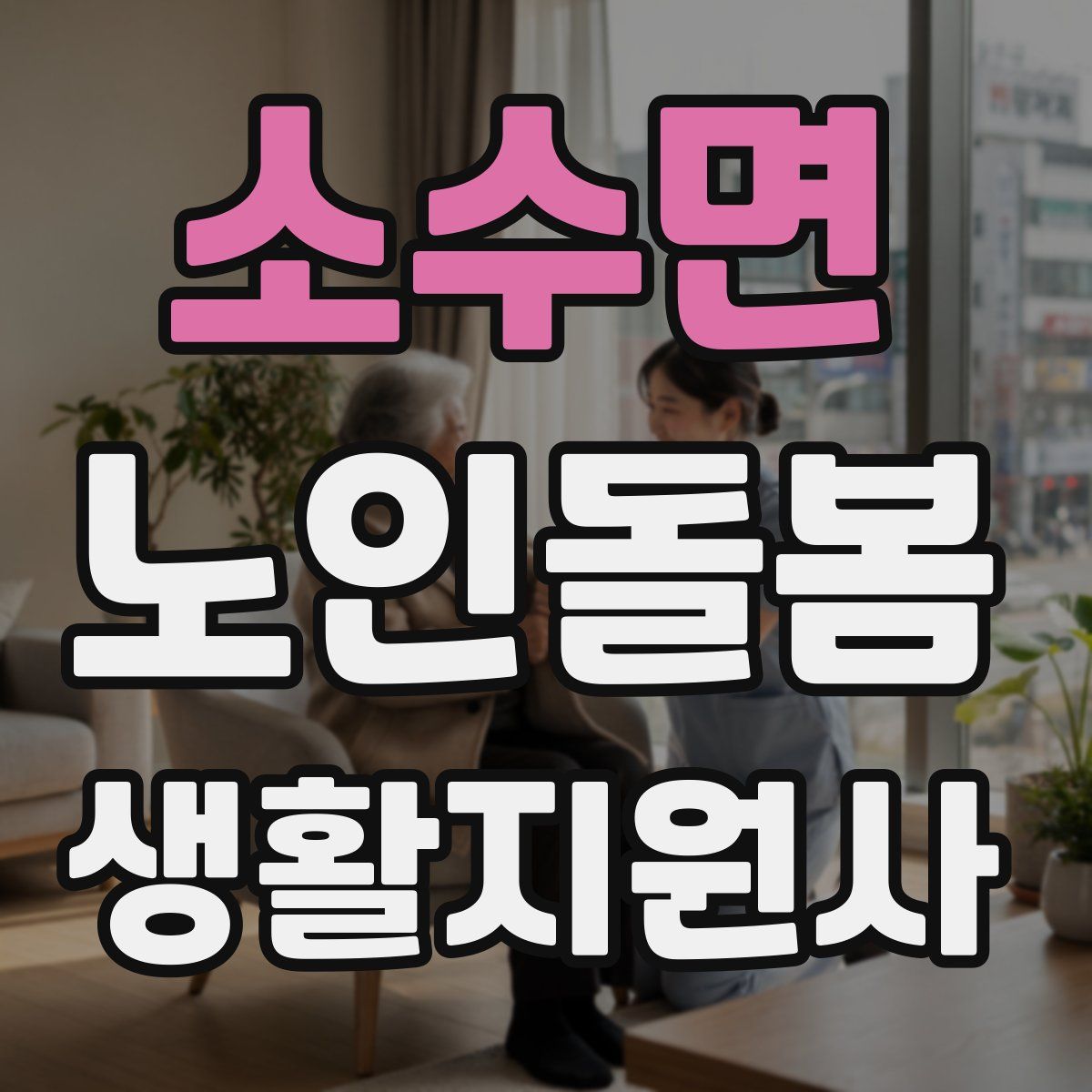 소수면 노인돌봄생활지원사 자격증