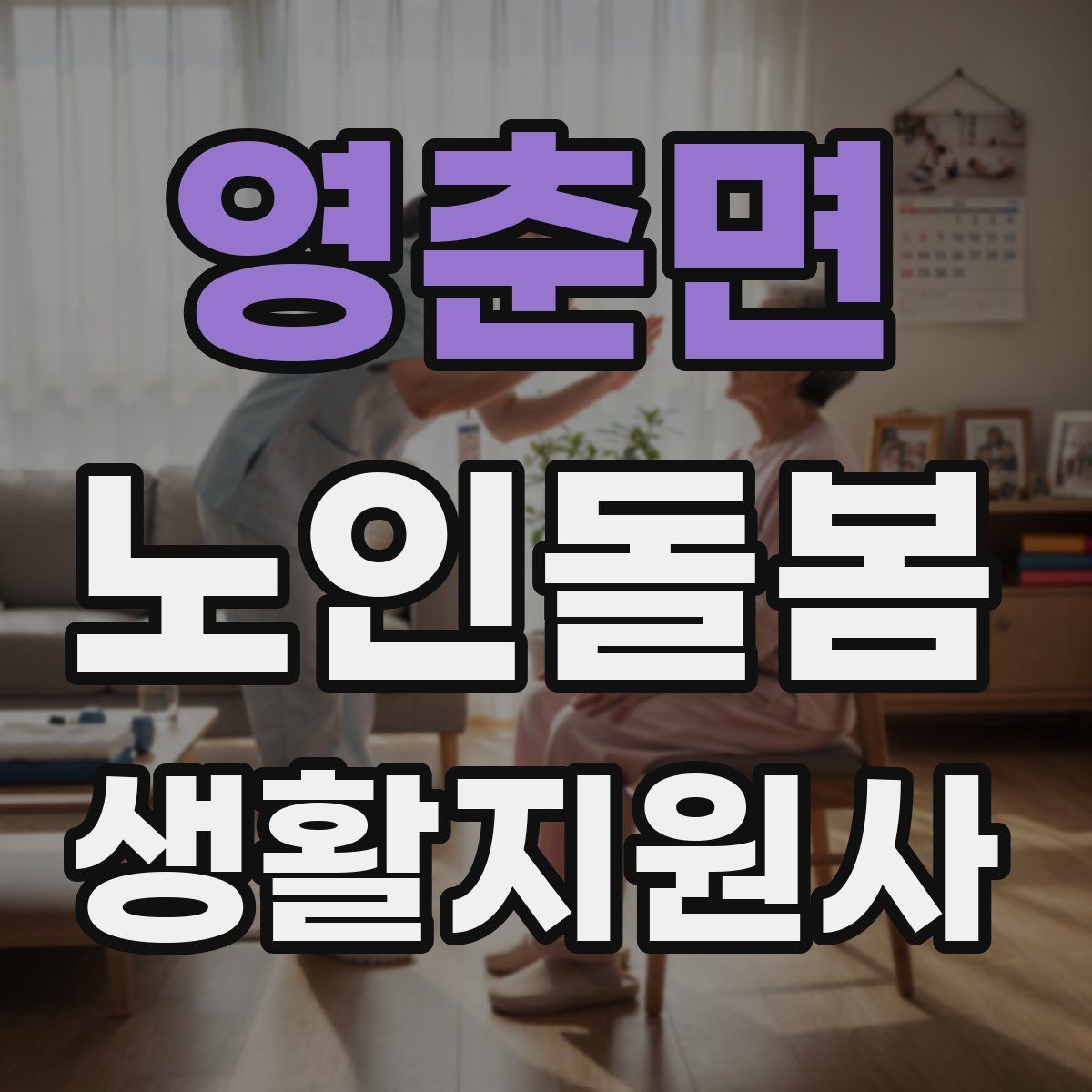 영춘면 노인돌봄생활지원사 자격증