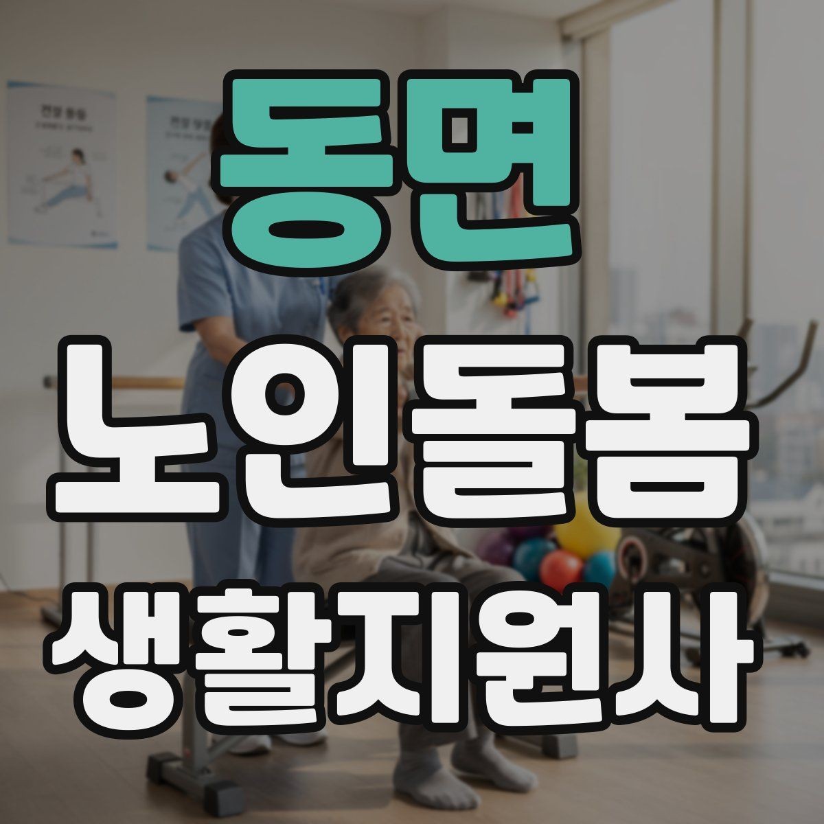 동면 노인돌봄생활지원사 자격증 보호자 이웃 연락처 정리 방법