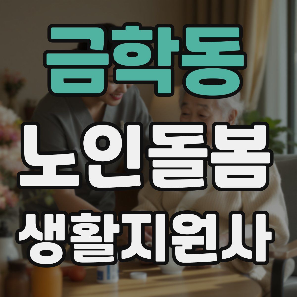 금학동 노인돌봄생활지원사 자격증