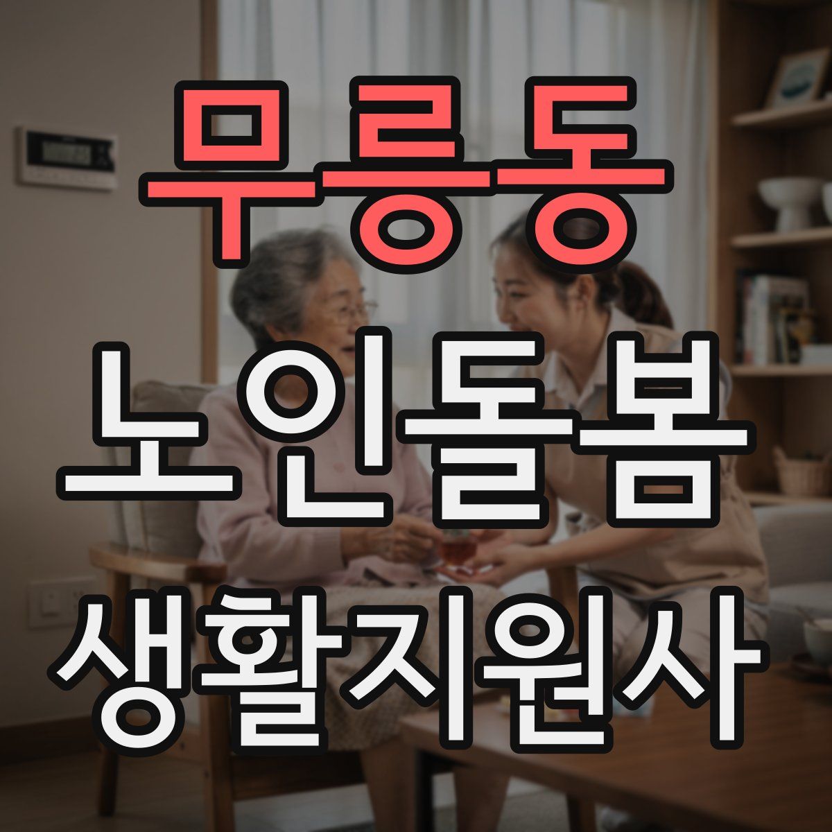 무릉동 노인돌봄생활지원사 자격증