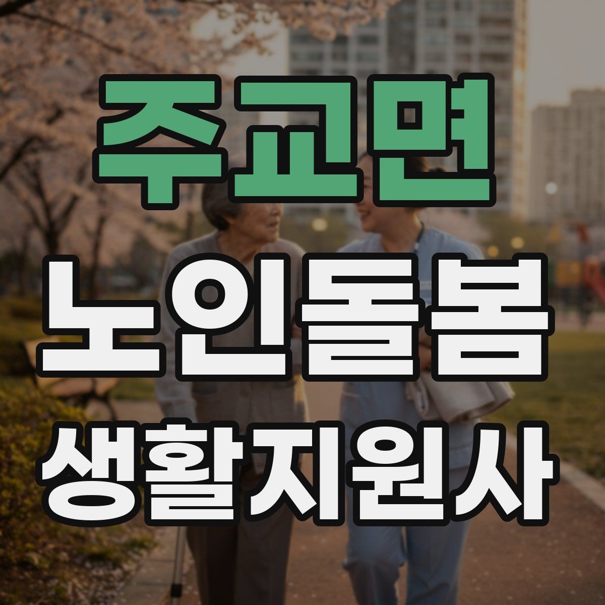 주교면 노인돌봄생활지원사 자격증 취득 후 프로필 문구를 준비하는 방법