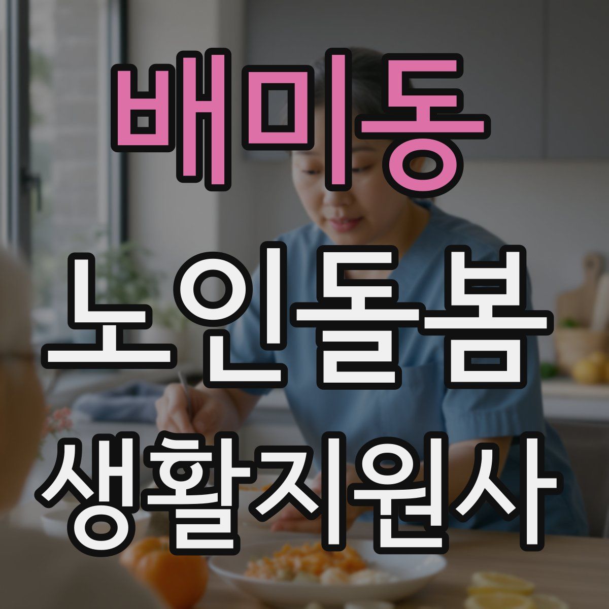 배미동 노인돌봄생활지원사 자격증
