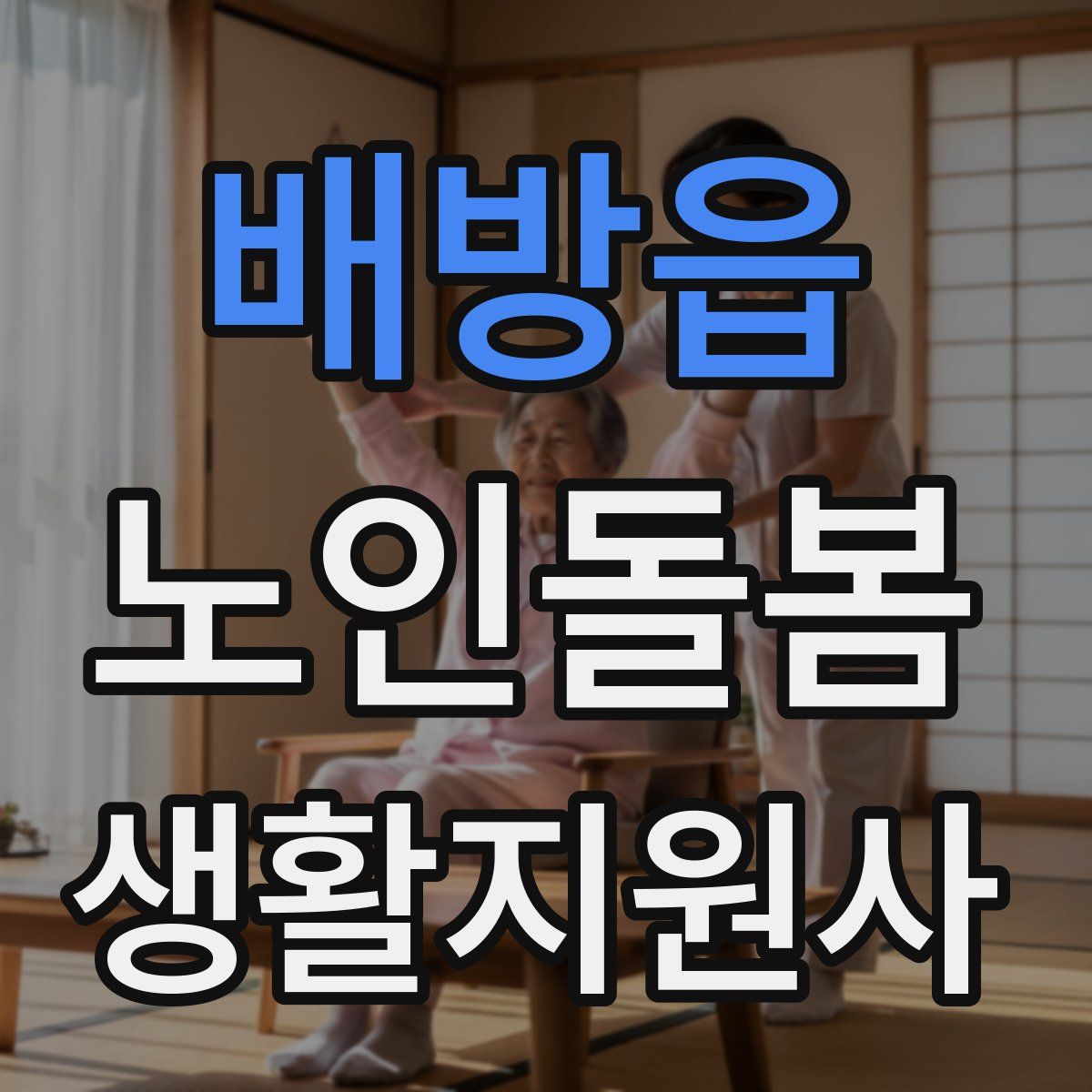 배방읍 노인돌봄생활지원사 자격증