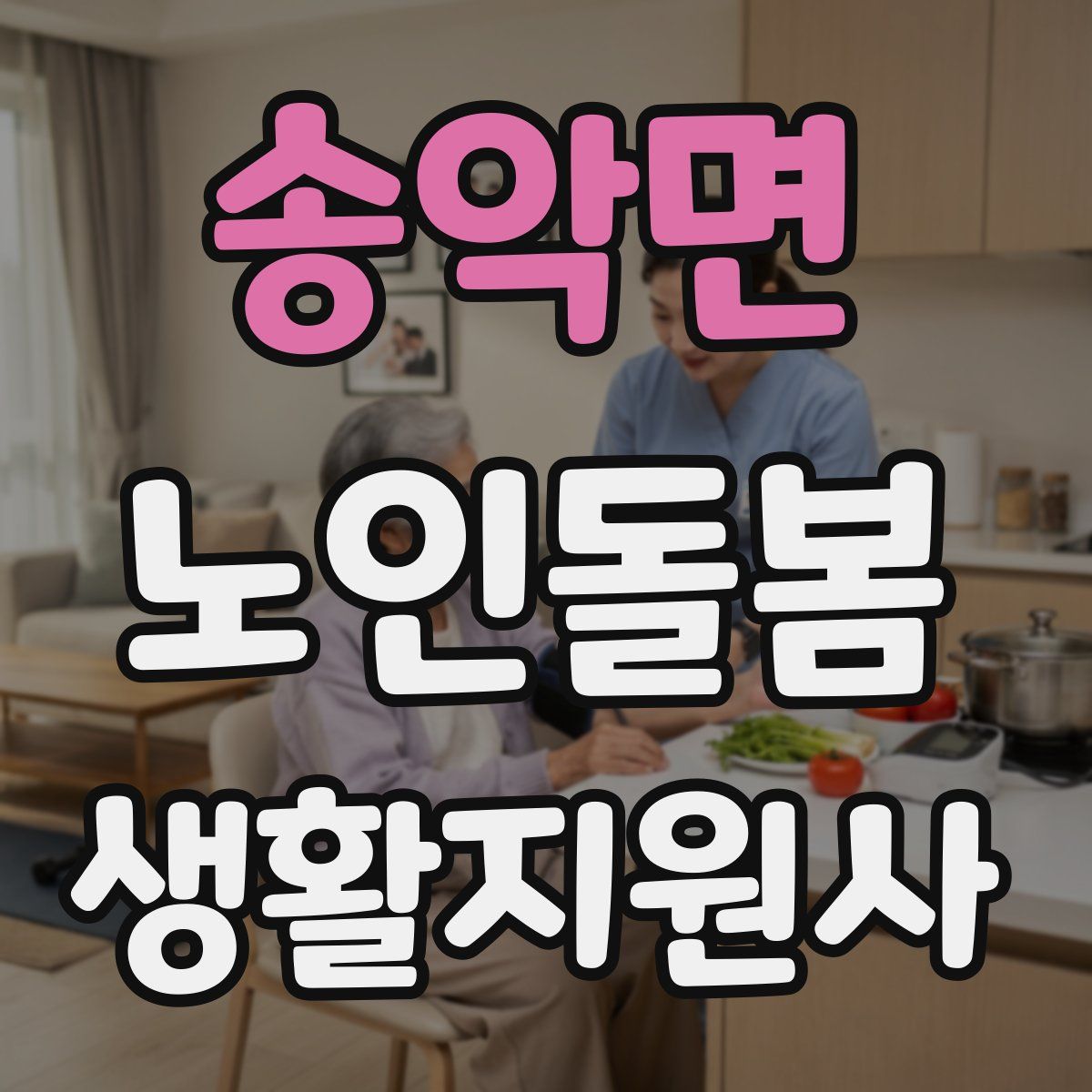 송악면 노인돌봄생활지원사 자격증