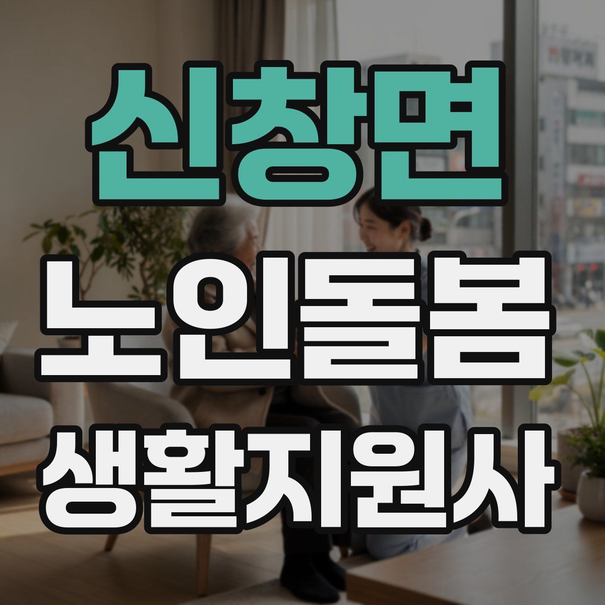신창면 노인돌봄생활지원사 자격증
