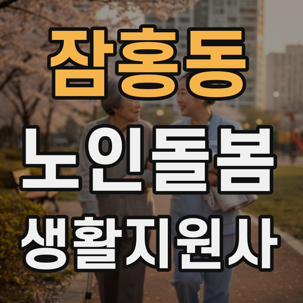 잠홍동 노인돌봄생활지원사 자격증