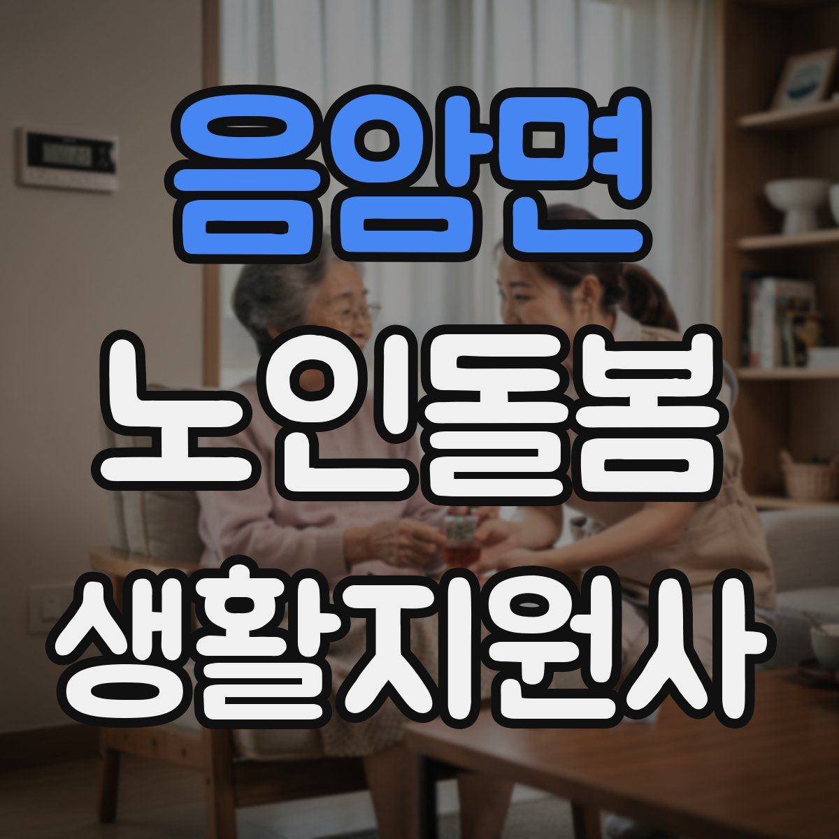 음암면 노인돌봄생활지원사 자격증