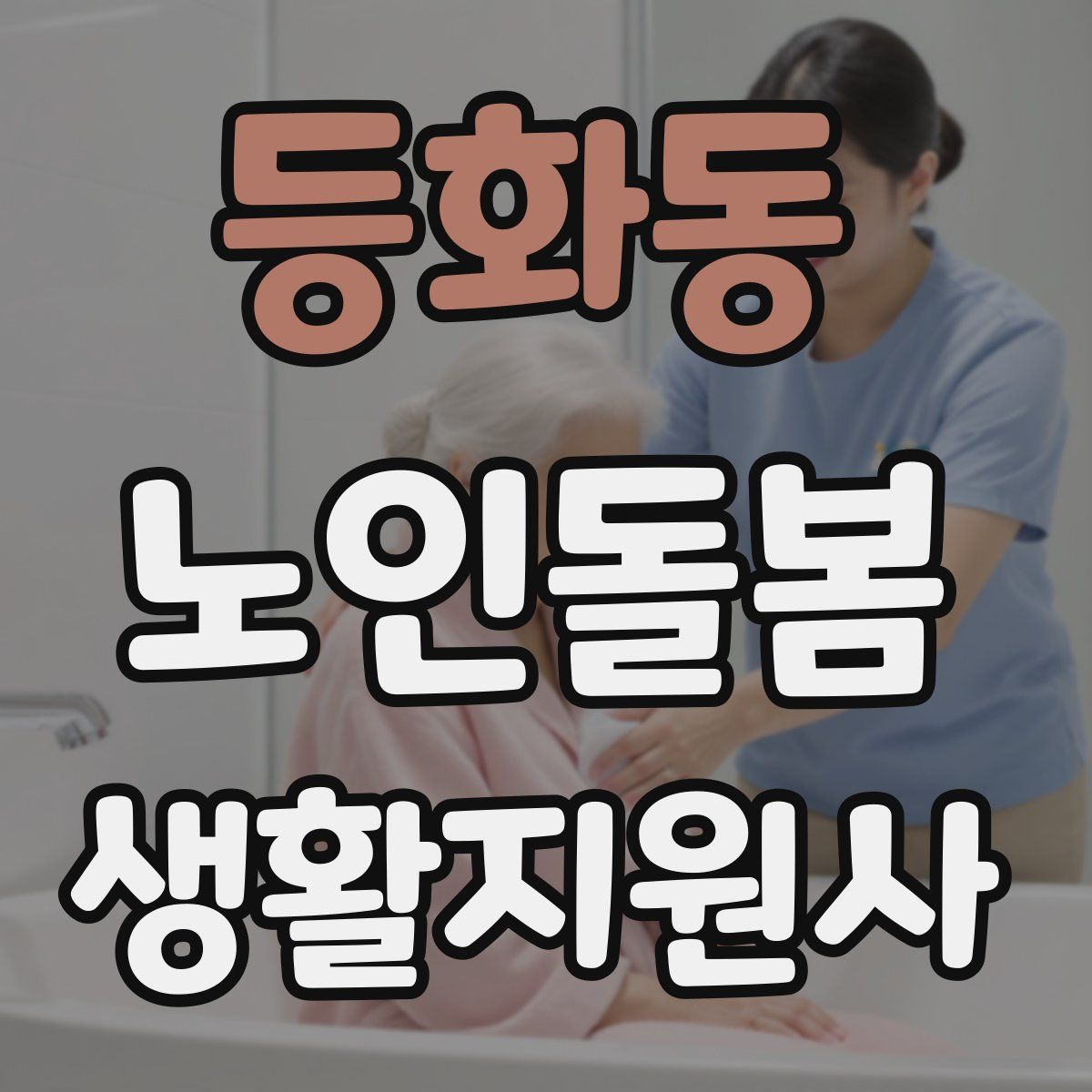 등화동 노인돌봄생활지원사 자격증