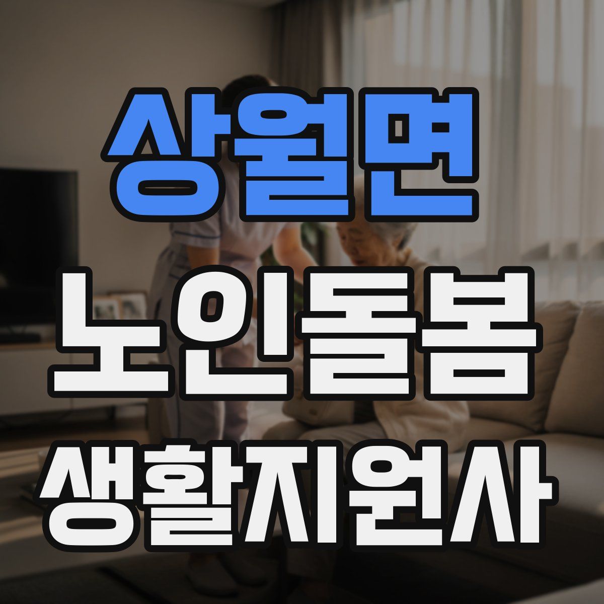 상월면 노인돌봄생활지원사 자격증