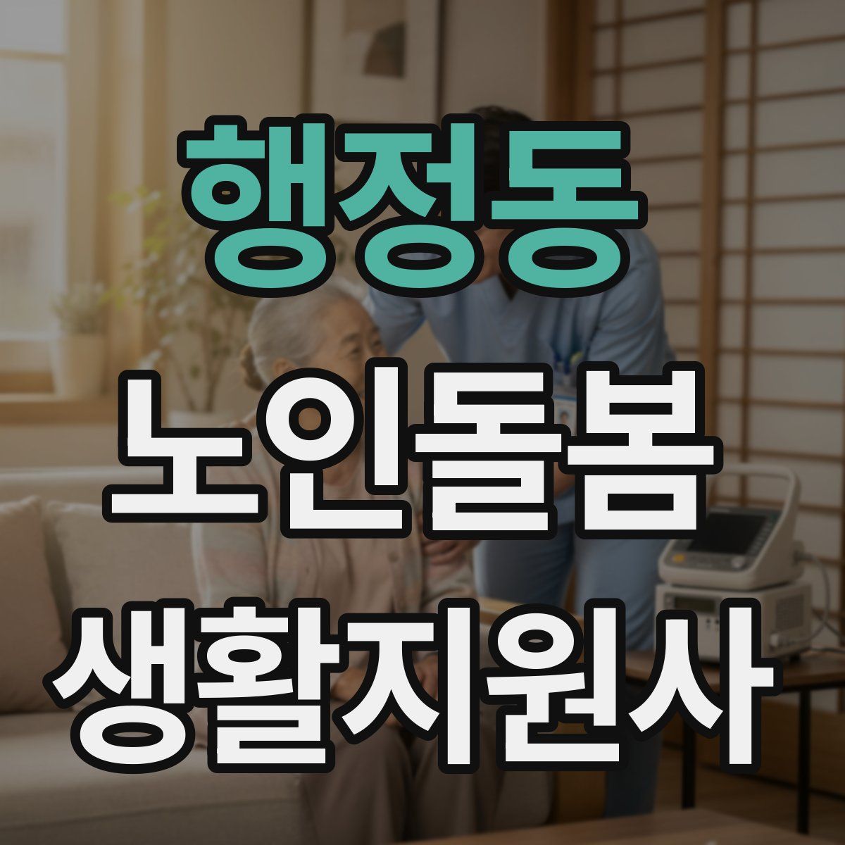 행정동 노인돌봄생활지원사 자격증