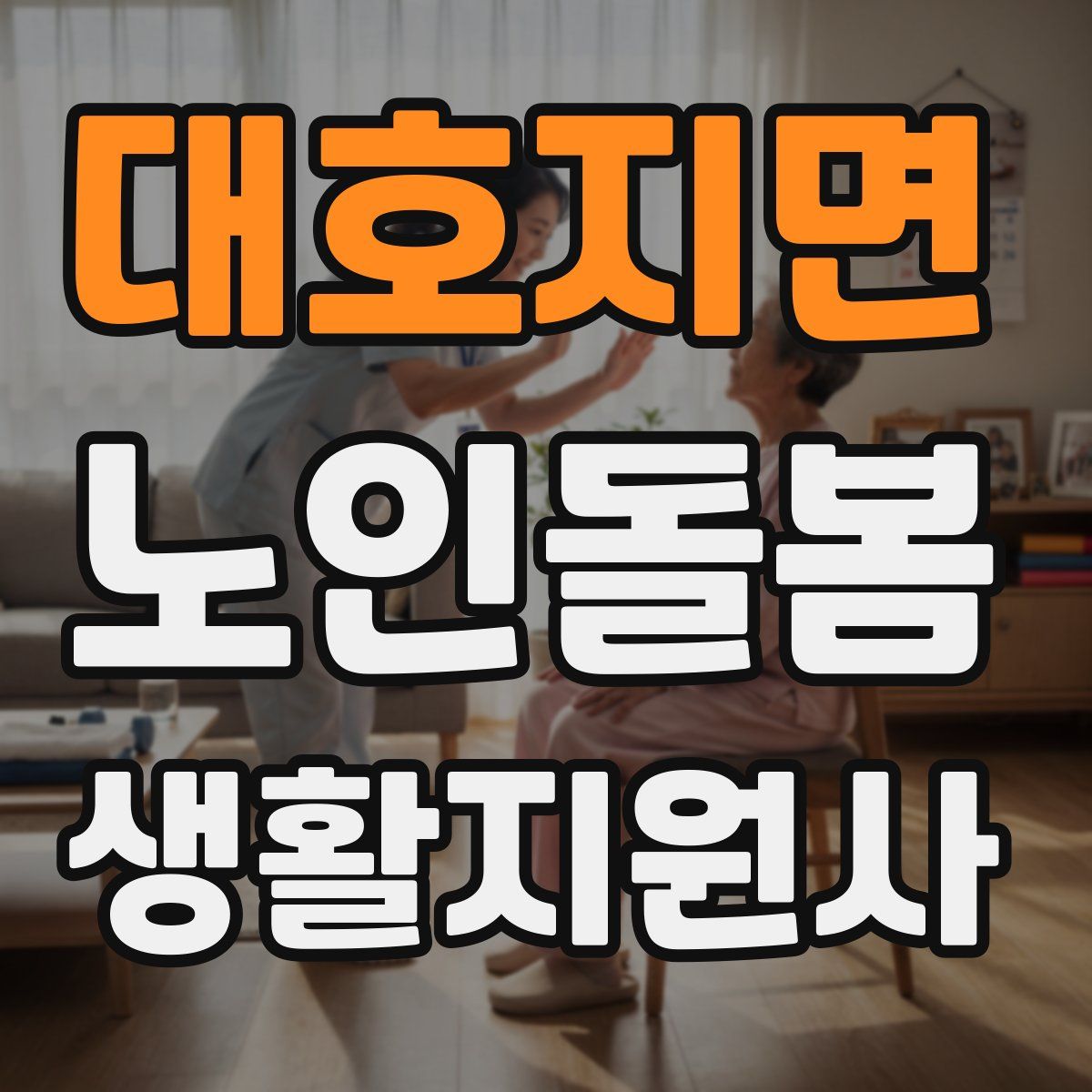 대호지면 노인돌봄생활지원사 자격증