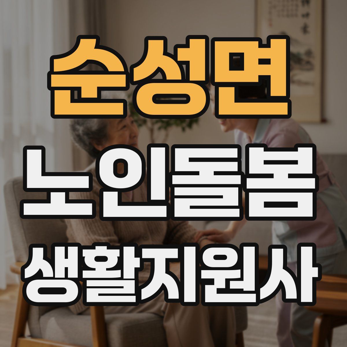 순성면 노인돌봄생활지원사 자격증