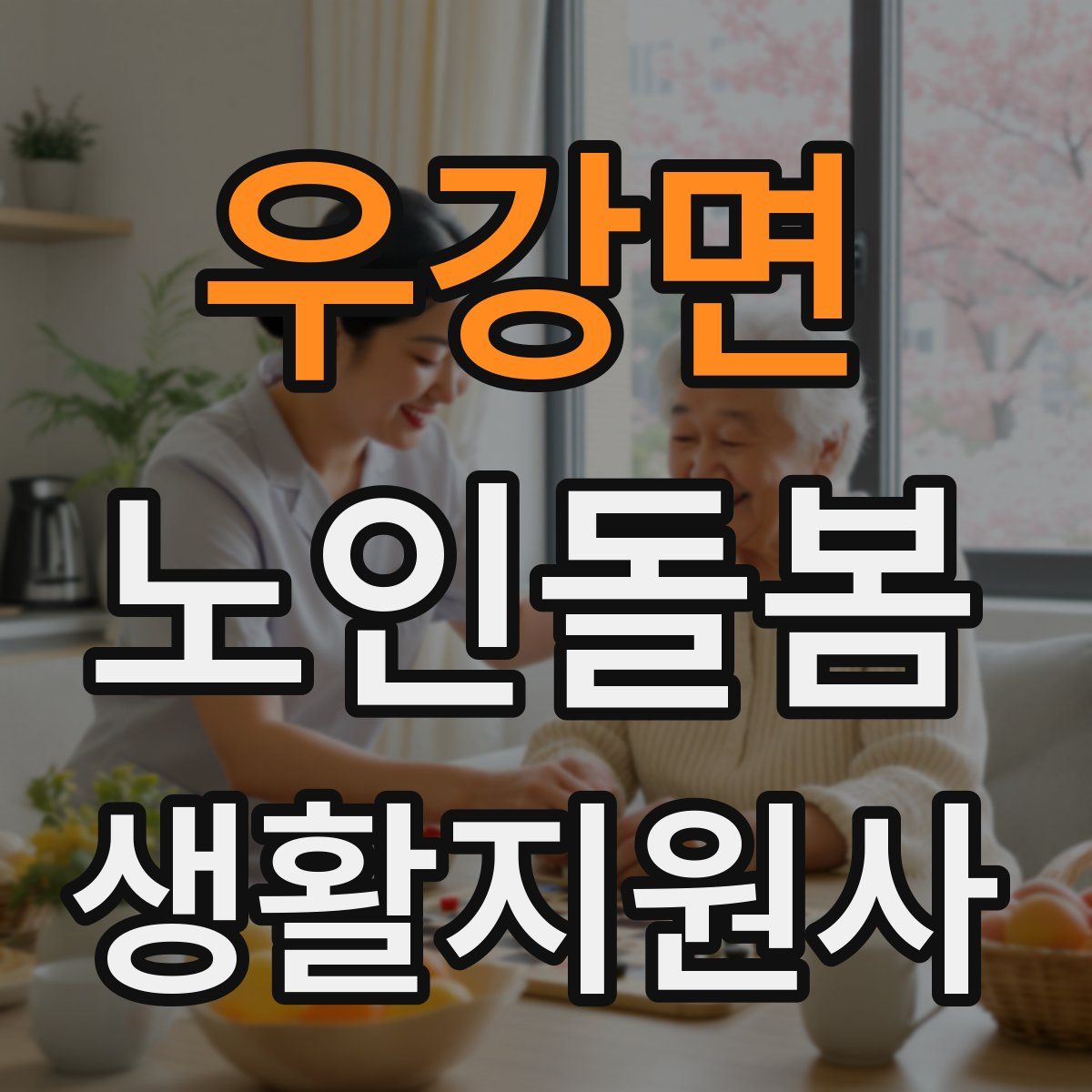 우강면 노인돌봄생활지원사 자격증
