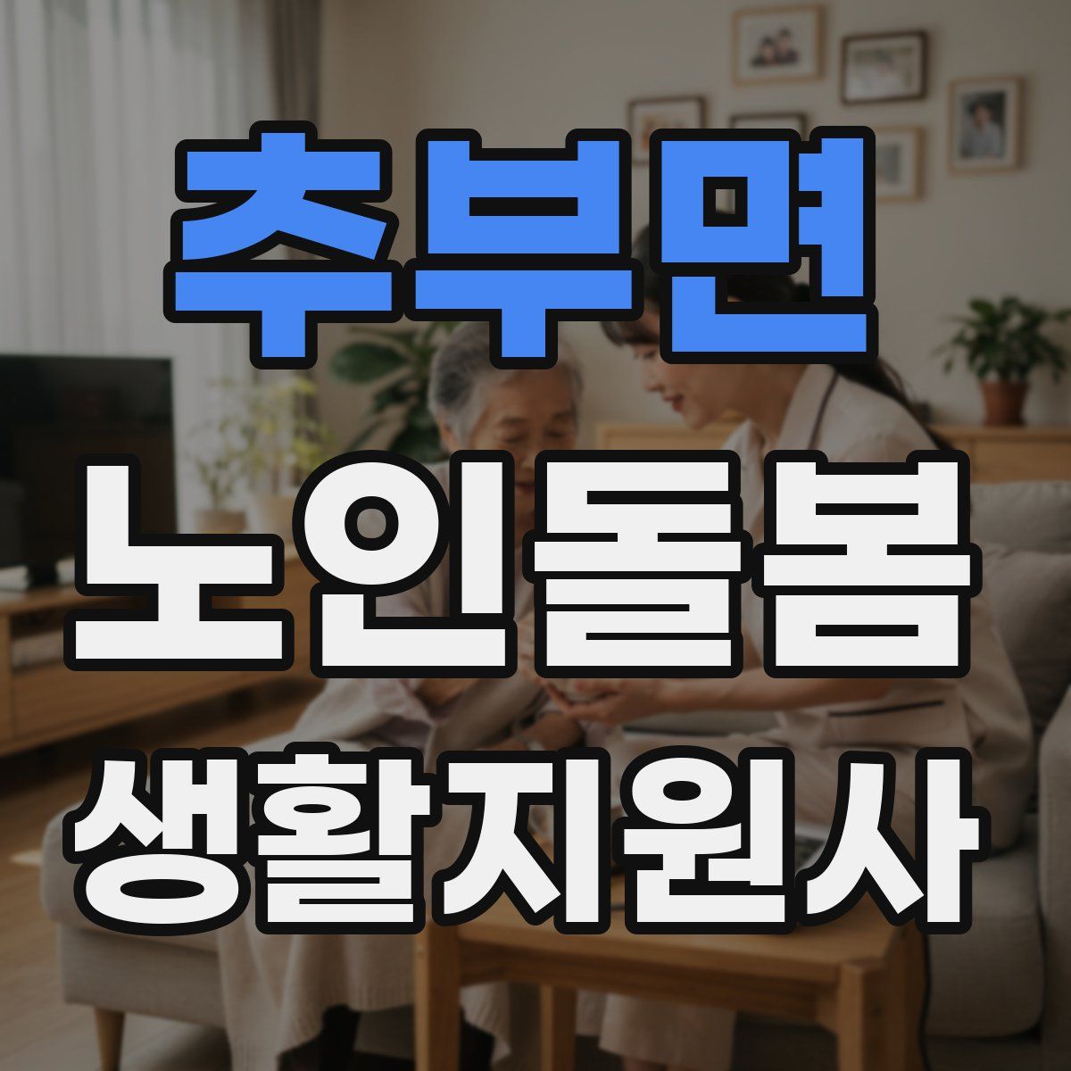 추부면 노인돌봄생활지원사 자격증