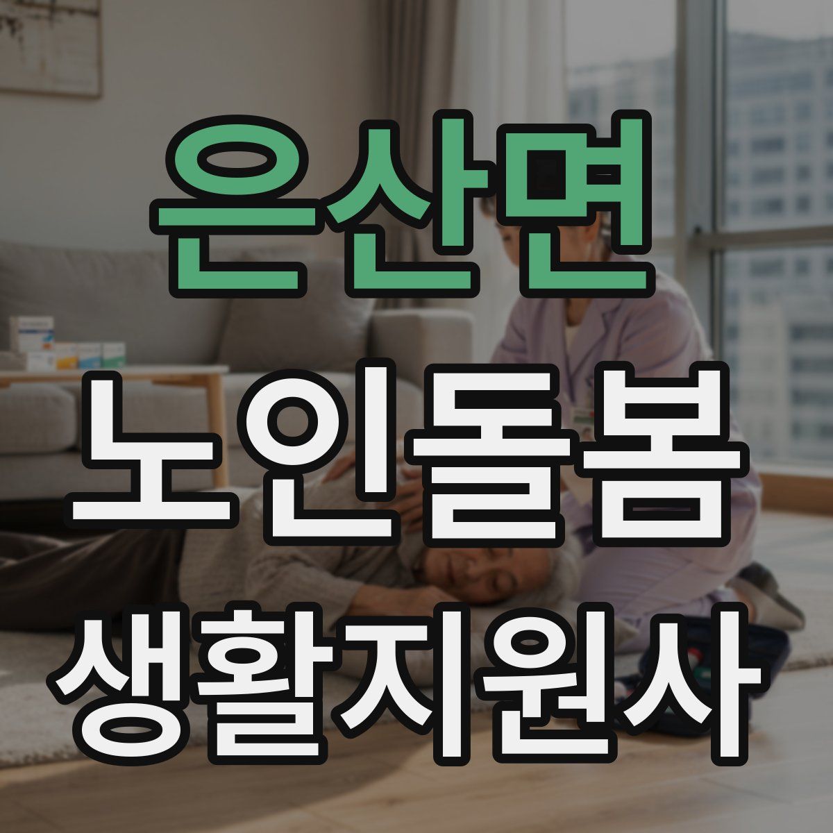 은산면 노인돌봄생활지원사 자격증