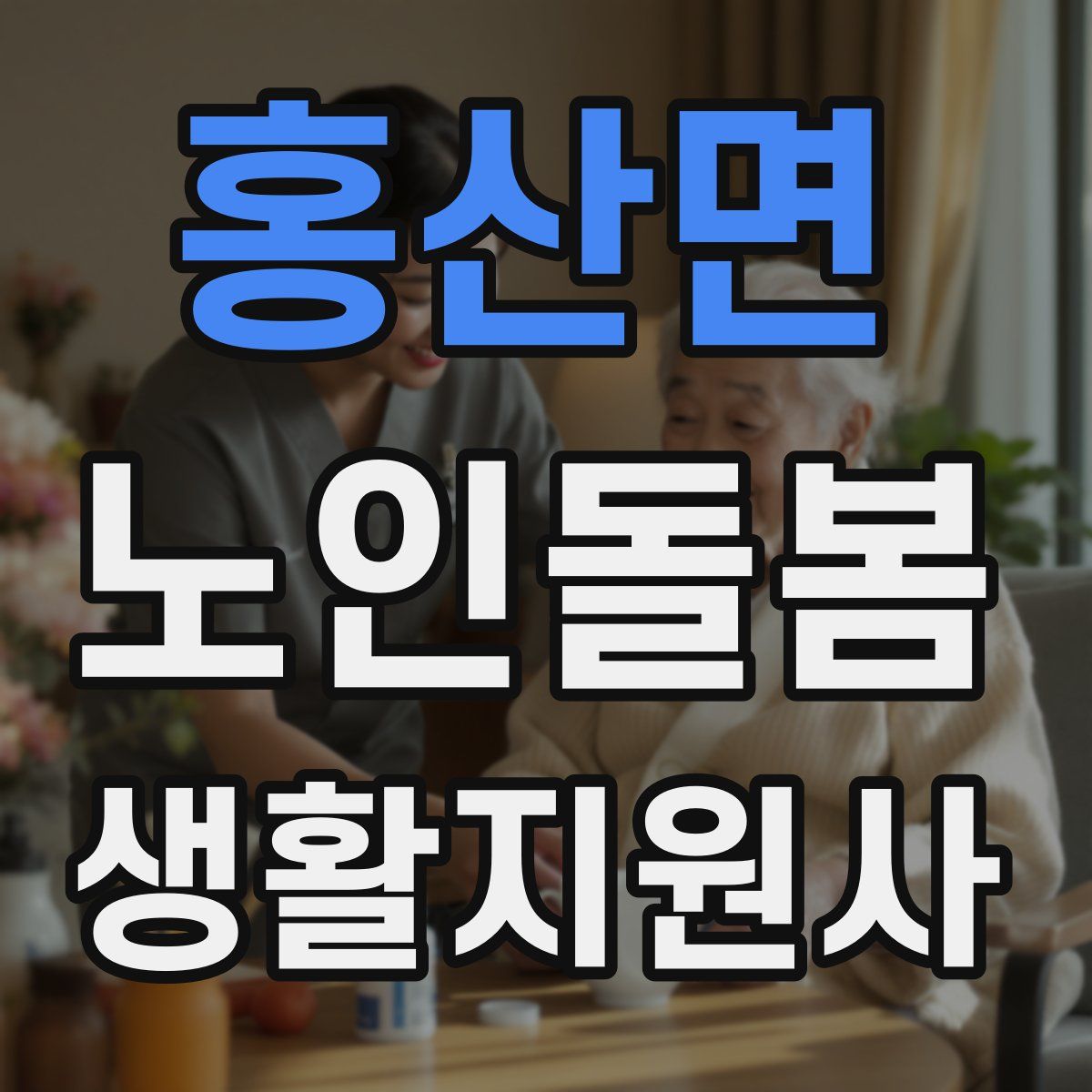 홍산면 노인돌봄생활지원사 자격증