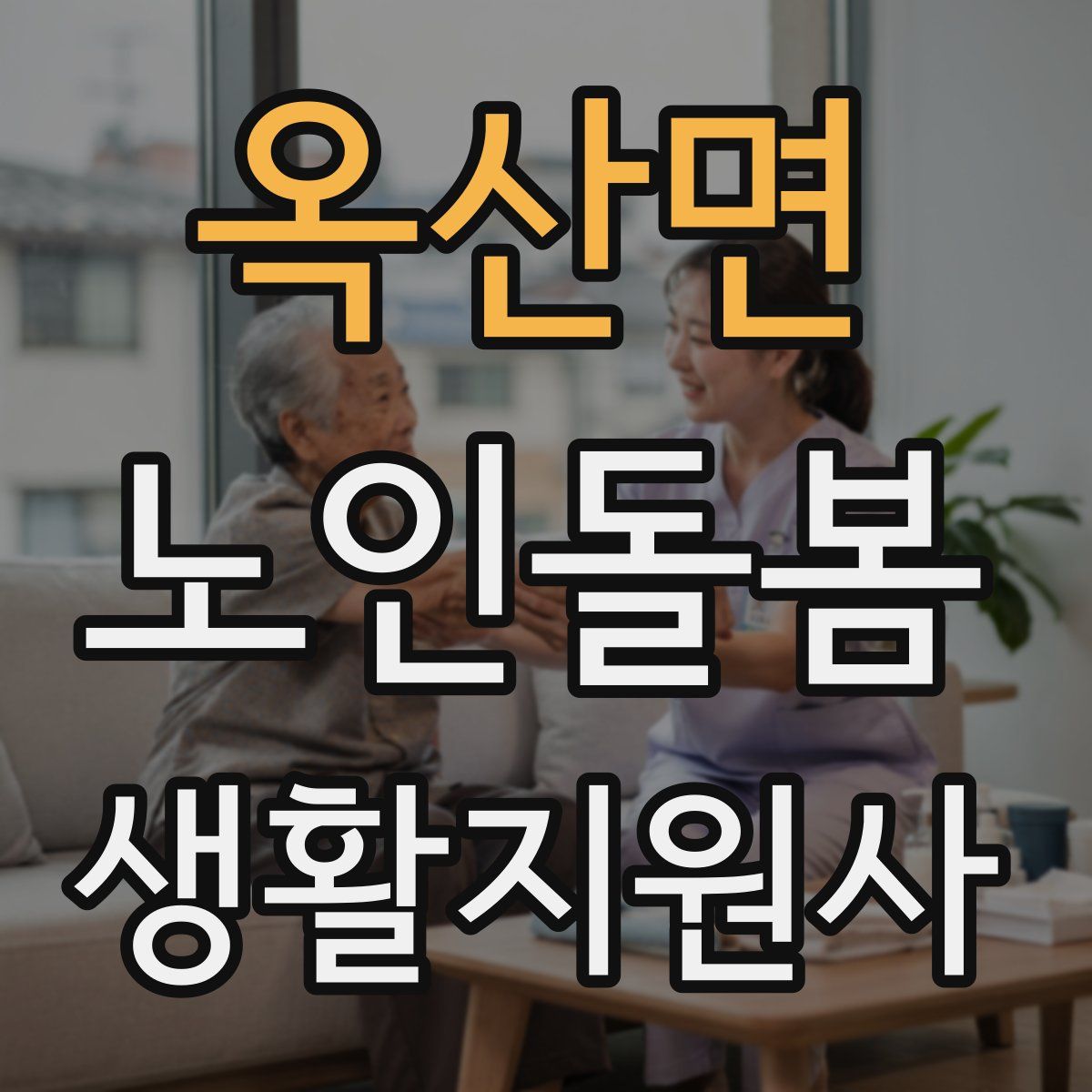 옥산면 노인돌봄생활지원사 자격증