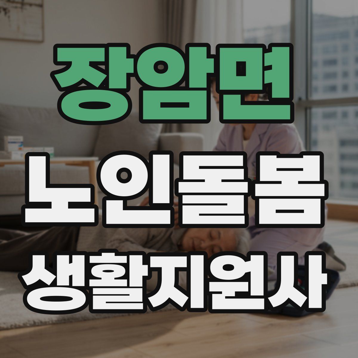 장암면 노인돌봄생활지원사 자격증