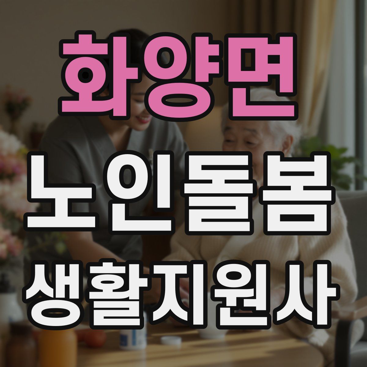 화양면 노인돌봄생활지원사 자격증