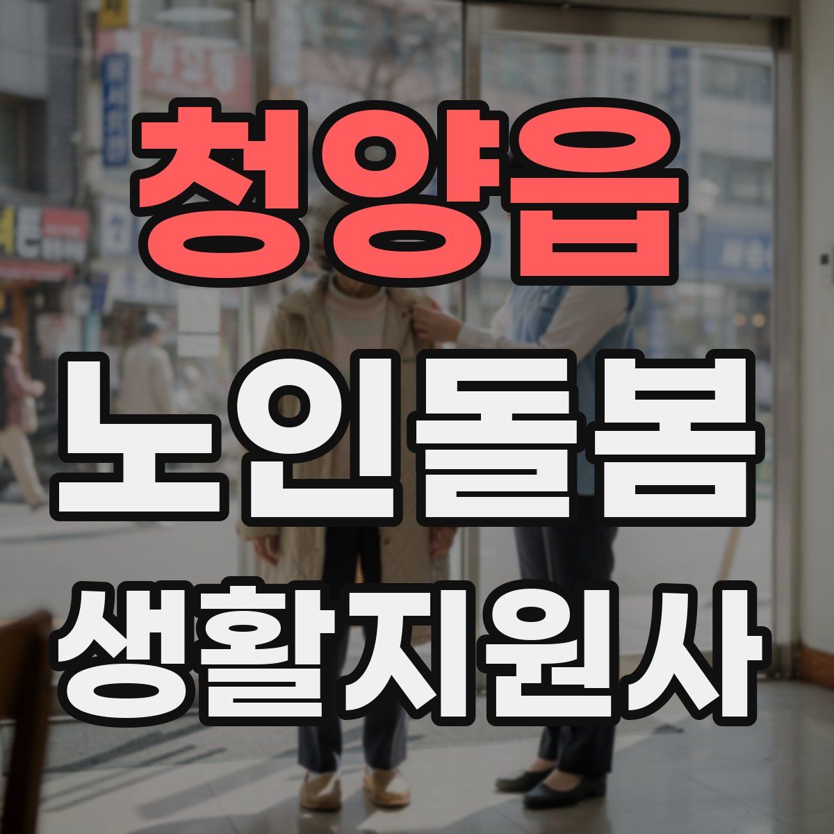 청양읍 노인돌봄생활지원사 자격증