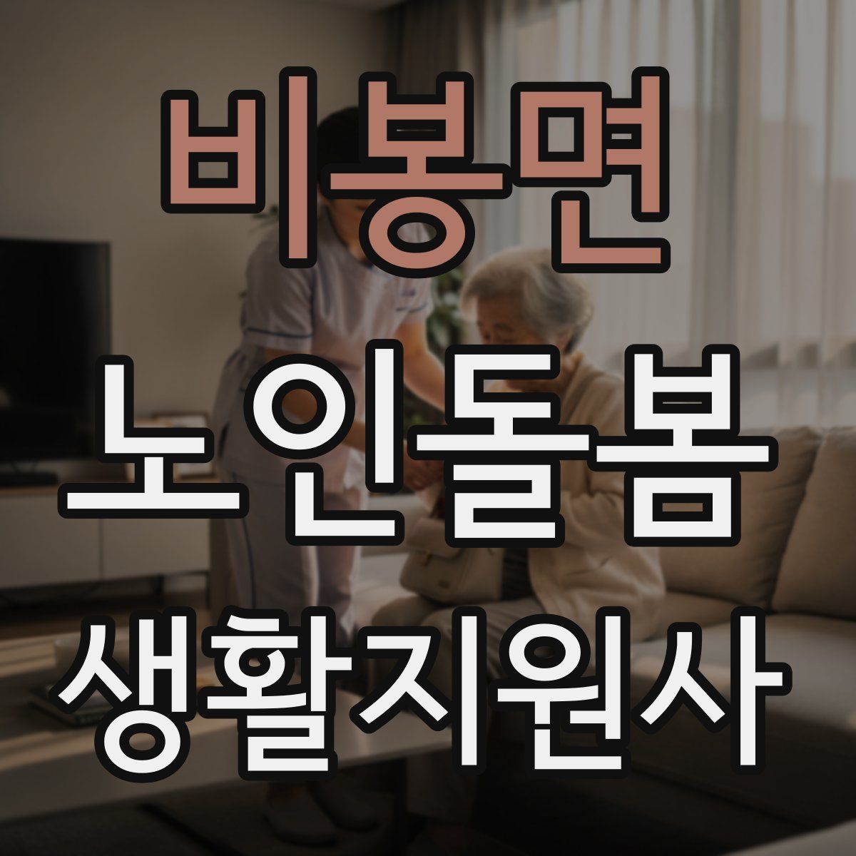 비봉면 노인돌봄생활지원사 자격증