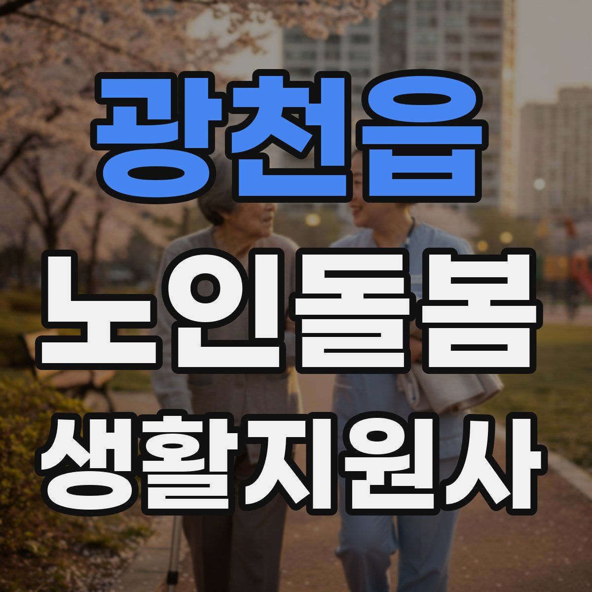 광천읍 노인돌봄생활지원사 자격증