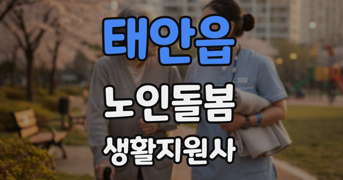 태안읍 노인돌봄생활지원사 자격증