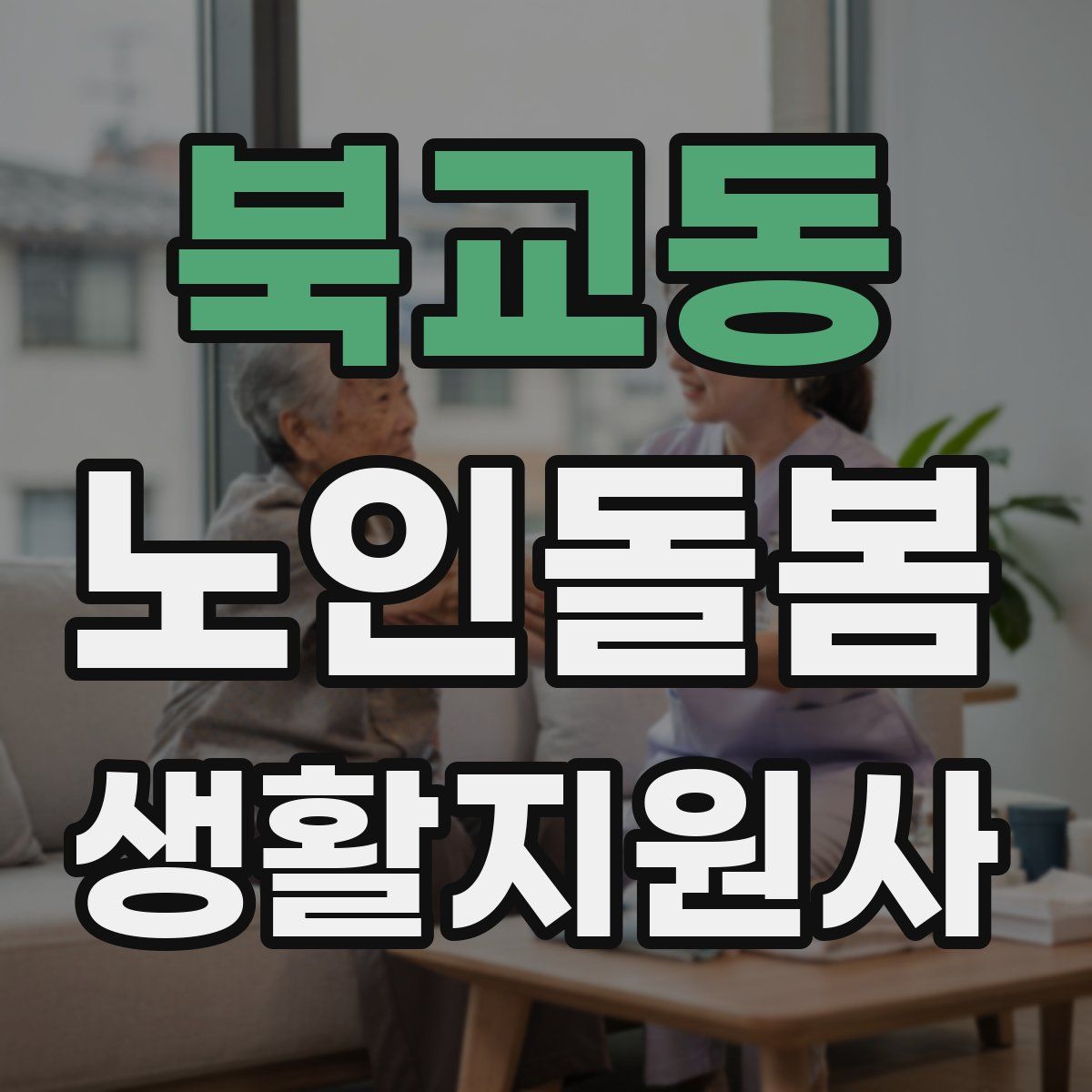 북교동 노인돌봄생활지원사 자격증