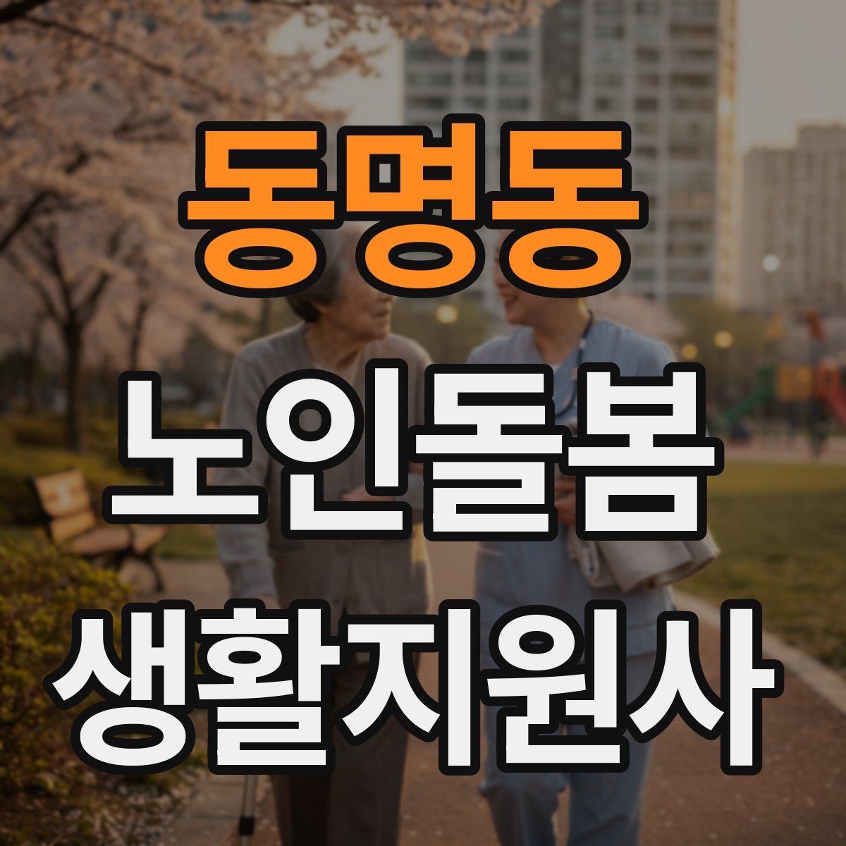 동명동 노인돌봄생활지원사 자격증