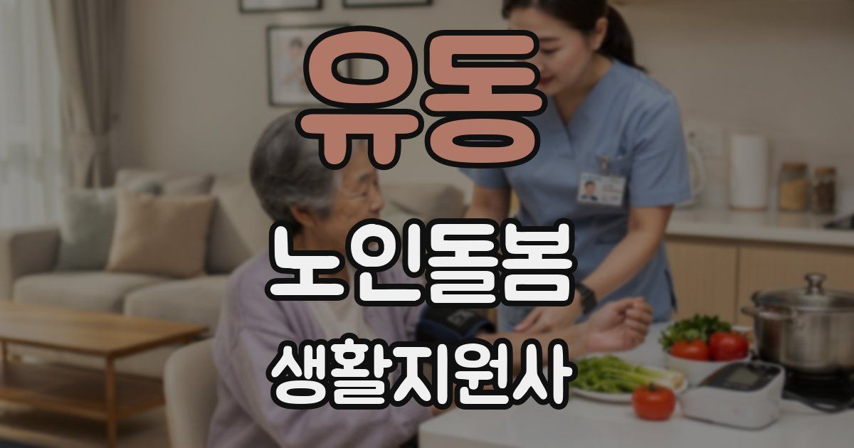 유동 노인돌봄생활지원사 자격증